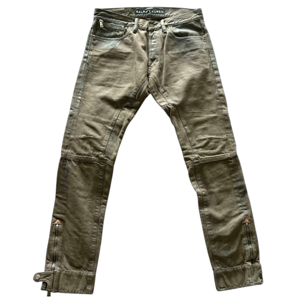 Ralph Lauren Black Label, Circuit Jean Moto, Boot Patina Brown, SLIM Fit, 32x32